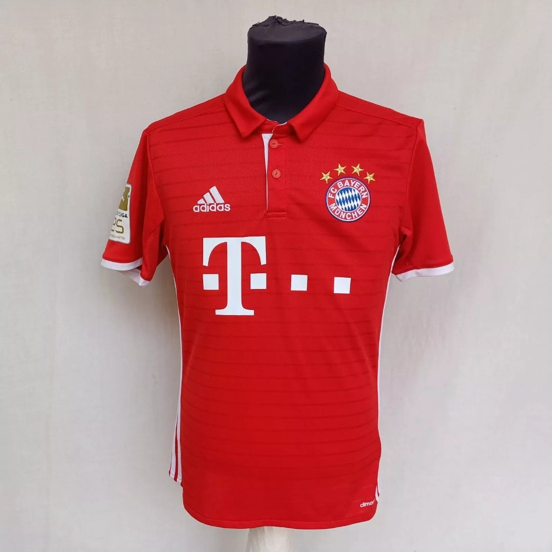 Bayern Munich #9 Lewandowski 2016/17 Home Adidas Shirt Mens S