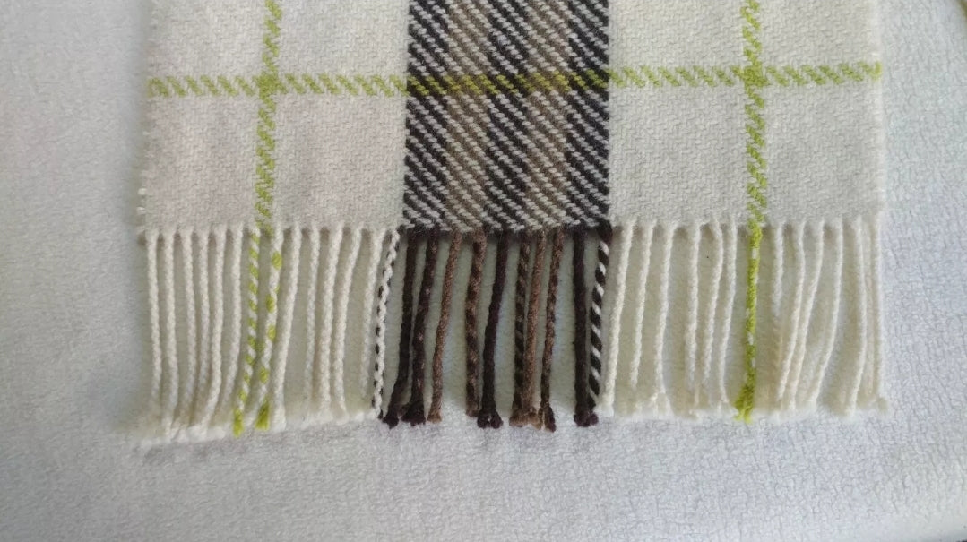 Burberry London 50% Cashmere/50% Wool Check Scarf