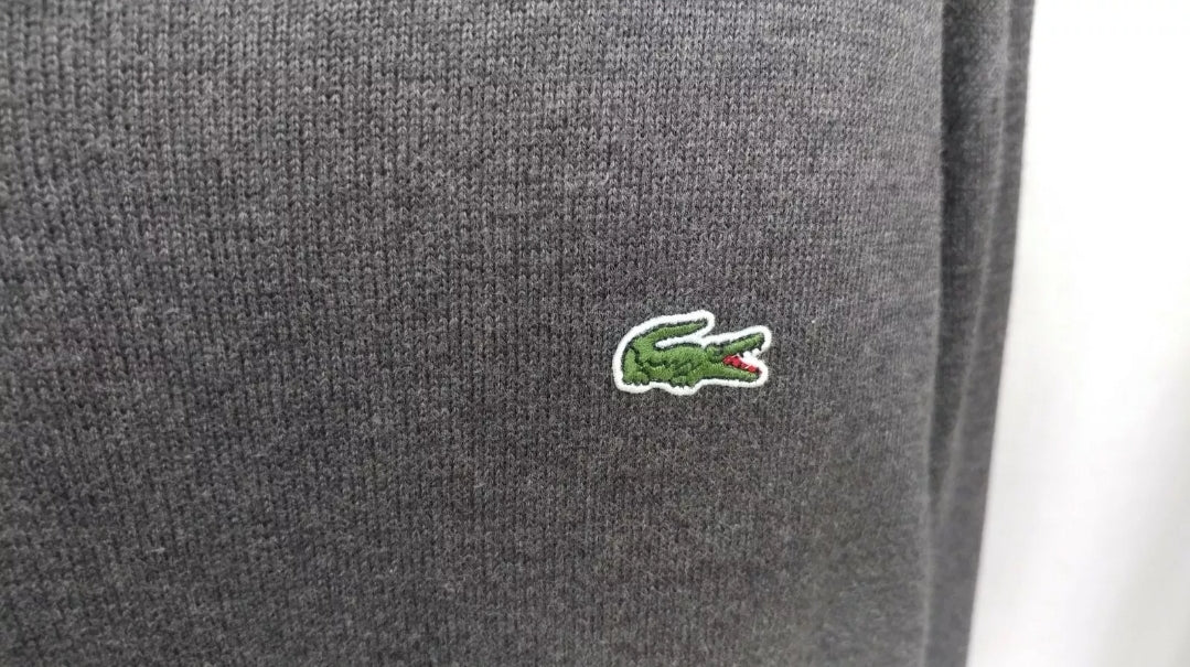 LaCoste 100% Cotton V-Neck Pullover Sweater 6/Mens XL