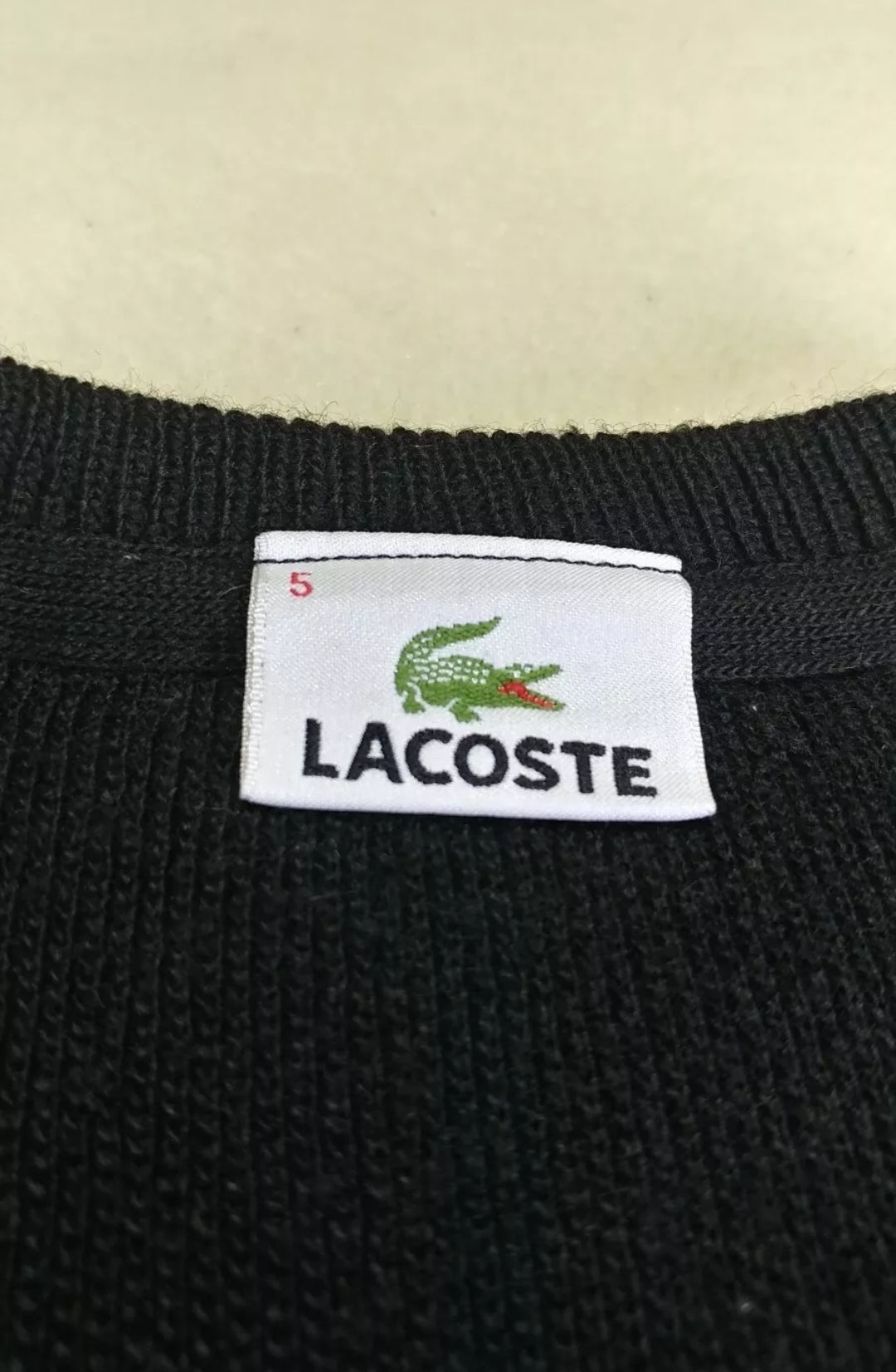 LaCoste Wool/Acrylic Pullover Sweater Size 5/Mens L