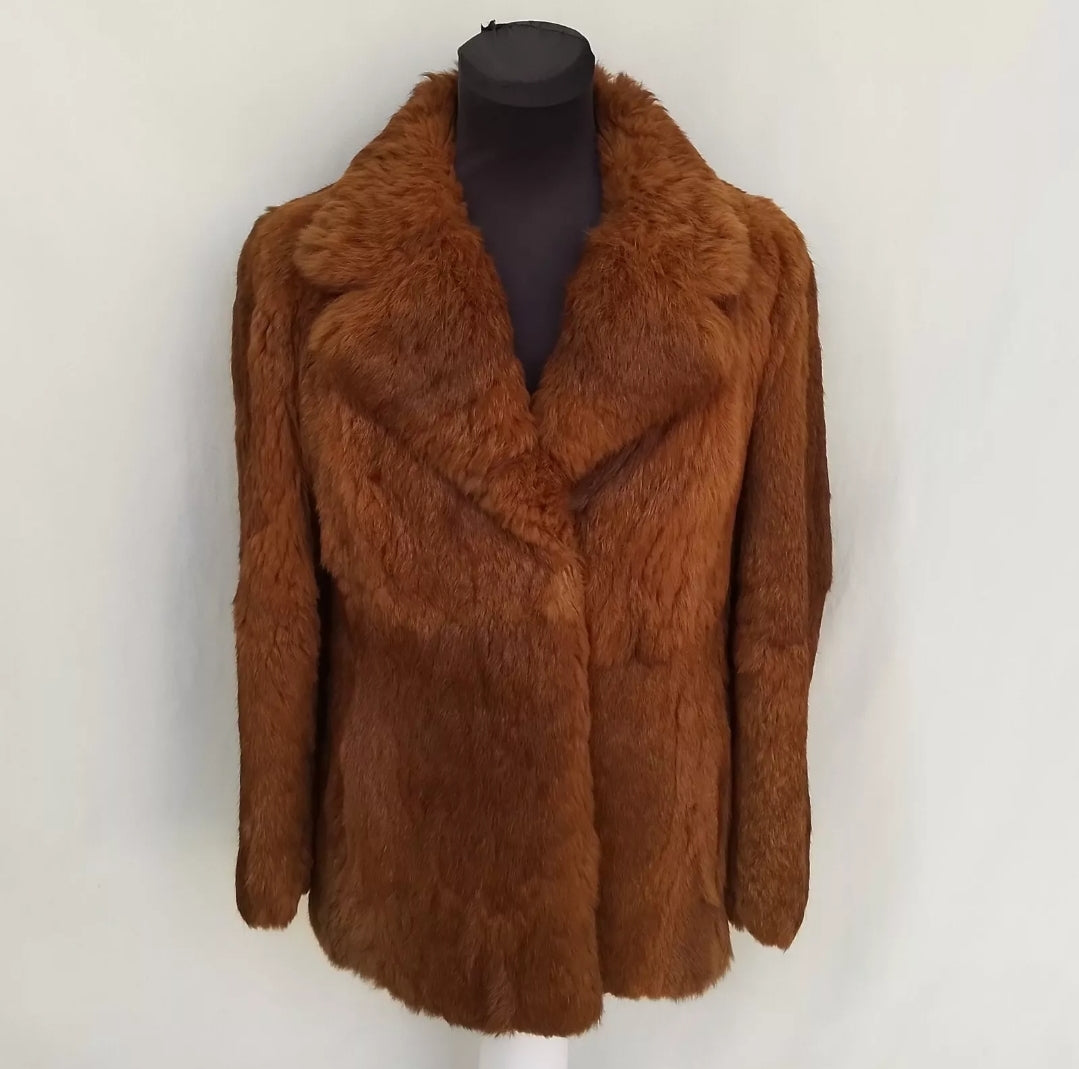 Vintage Creation Jean Lachaud Womens Fur Coat Jacket EU 40