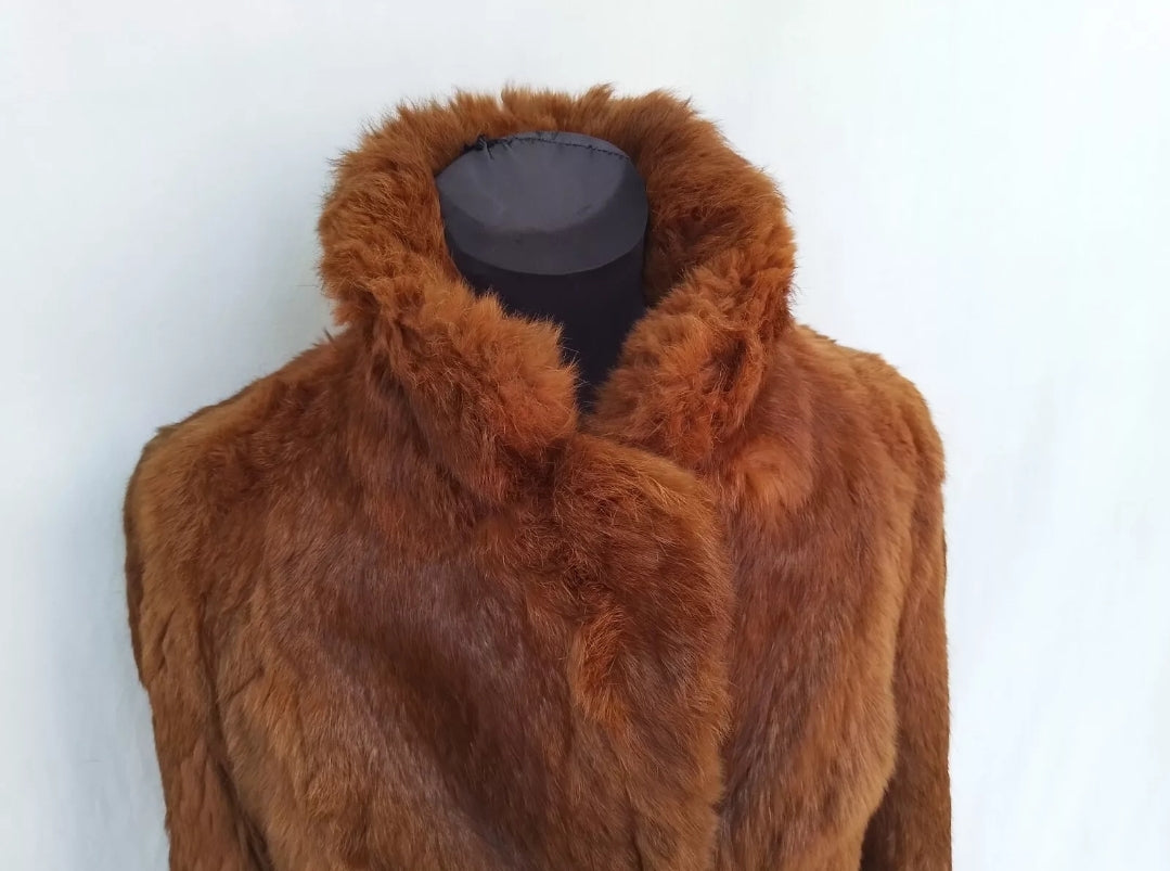 Vintage Creation Jean Lachaud Womens Fur Coat Jacket EU 40