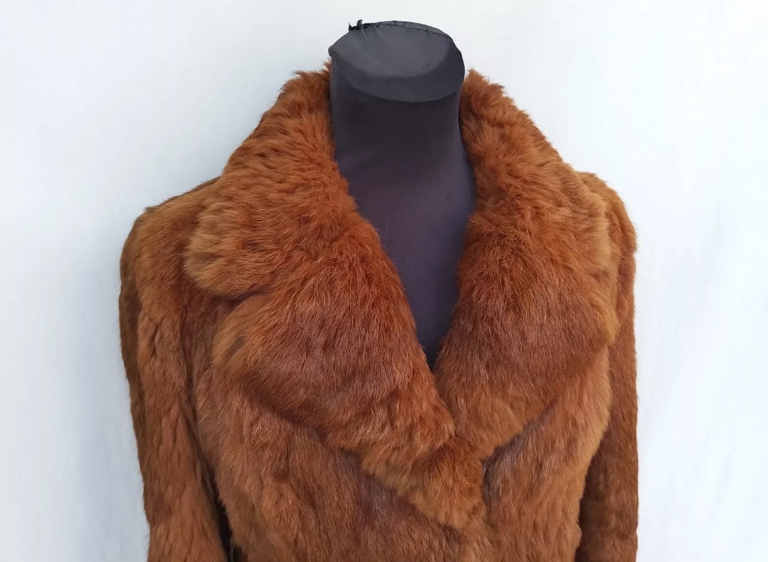 Vintage Creation Jean Lachaud Womens Fur Coat Jacket EU 40