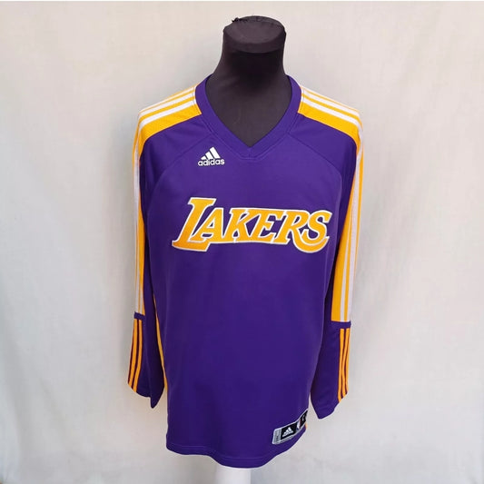 LA Lakers 2010 Adidas Warm Up Basketball Shirt Mens L