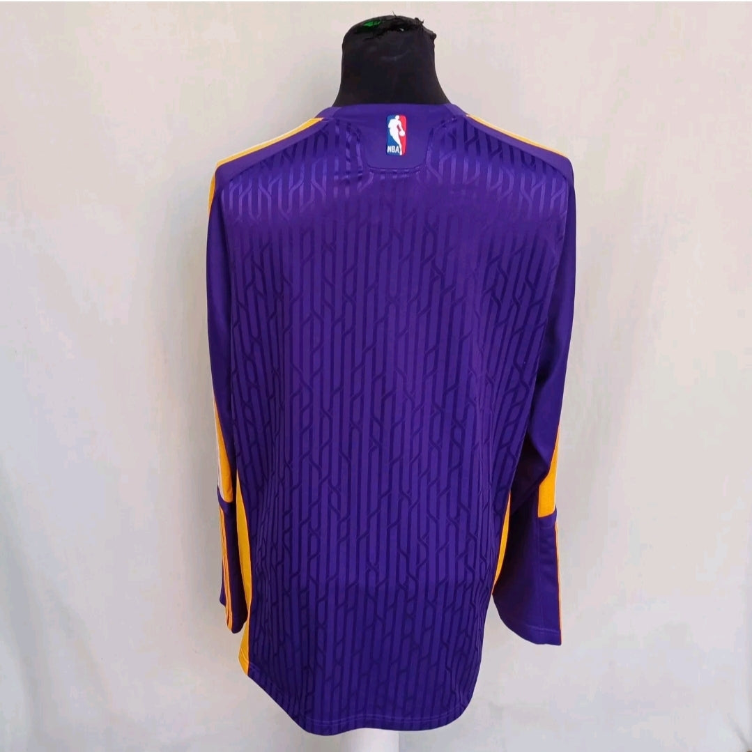 LA Lakers 2010 Adidas Warm Up Basketball Shirt Mens L