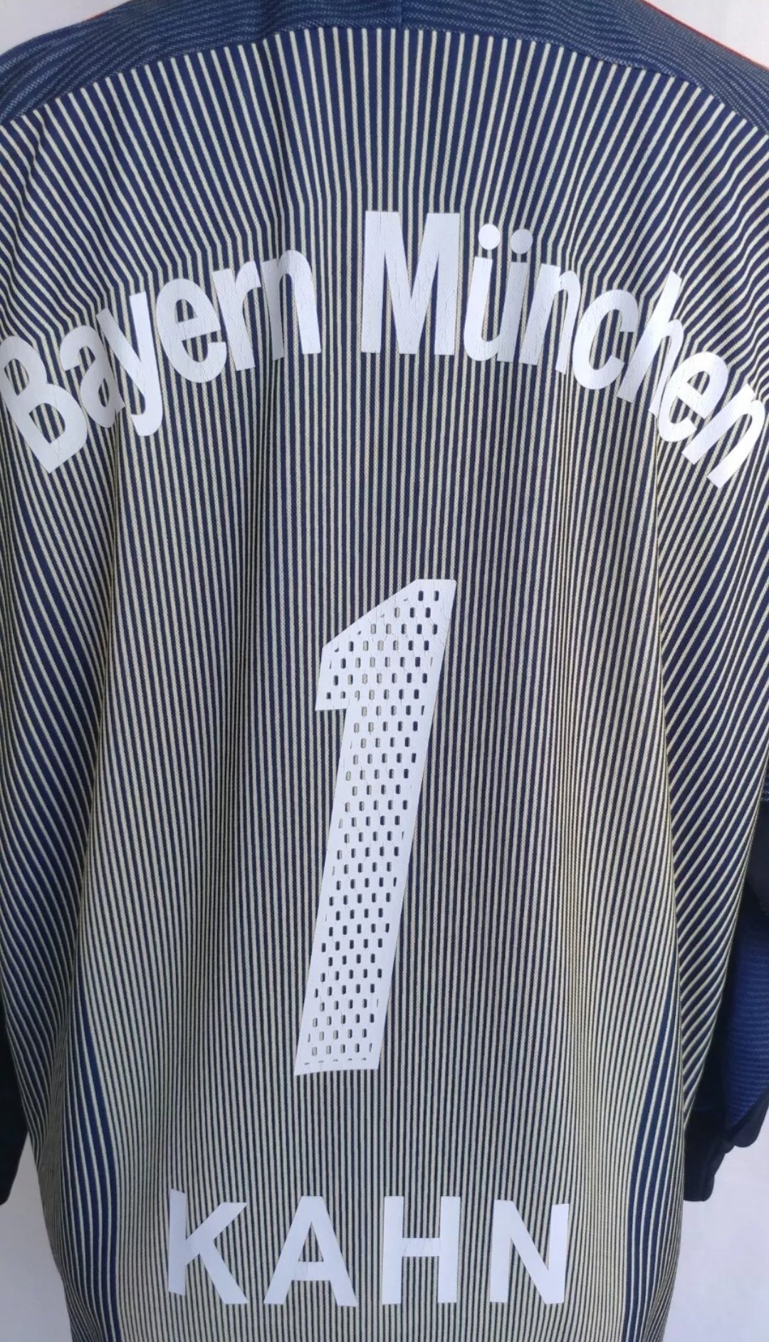 Bayern Munich #1 Kahn 2003/04 Goalkeeper Football Adidas Shirt Mens S