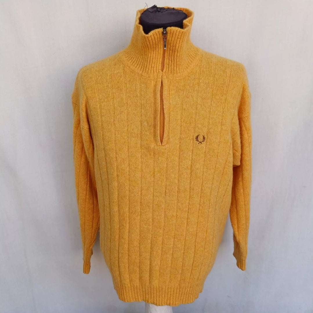 Vintage Fred Perry Wool Knit Pullover Sweater 54/Mens L