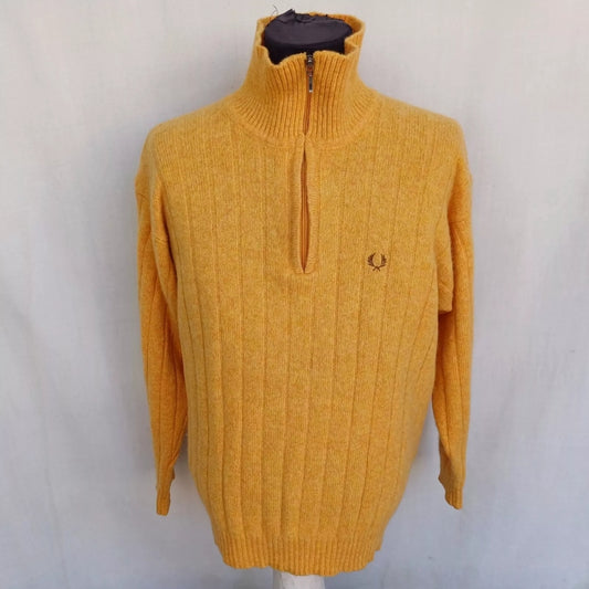 Vintage Fred Perry Wool Knit Pullover Sweater 54/Mens L