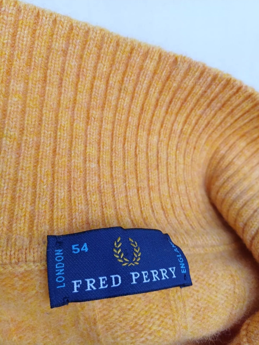 Vintage Fred Perry Wool Knit Pullover Sweater 54/Mens L