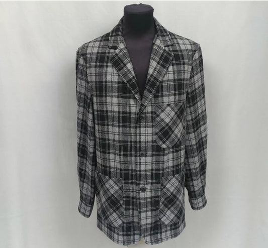 New Without Tags Pendleton Fitted Authentic Douglas Tartan Button Wool Jacket Mens L