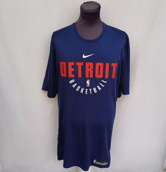 Detroit Pistons 2017/18 Team Issued Nike Training Shirt NBA Mens XL Tall