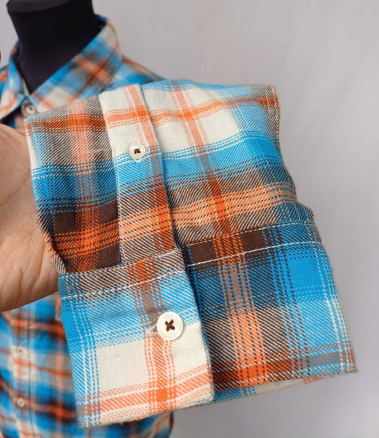 New With Tags Zara Young Checkered Plaid Cotton Button Up Flannel Shirt Mens XL