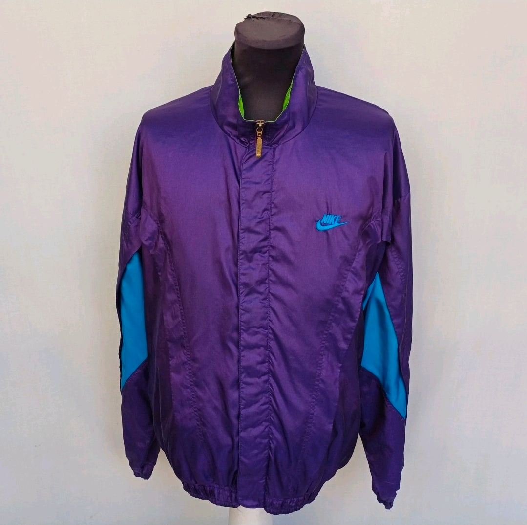 Vintage Nike Premier Big Logo Windbreaker Track Top Jacket Mens L