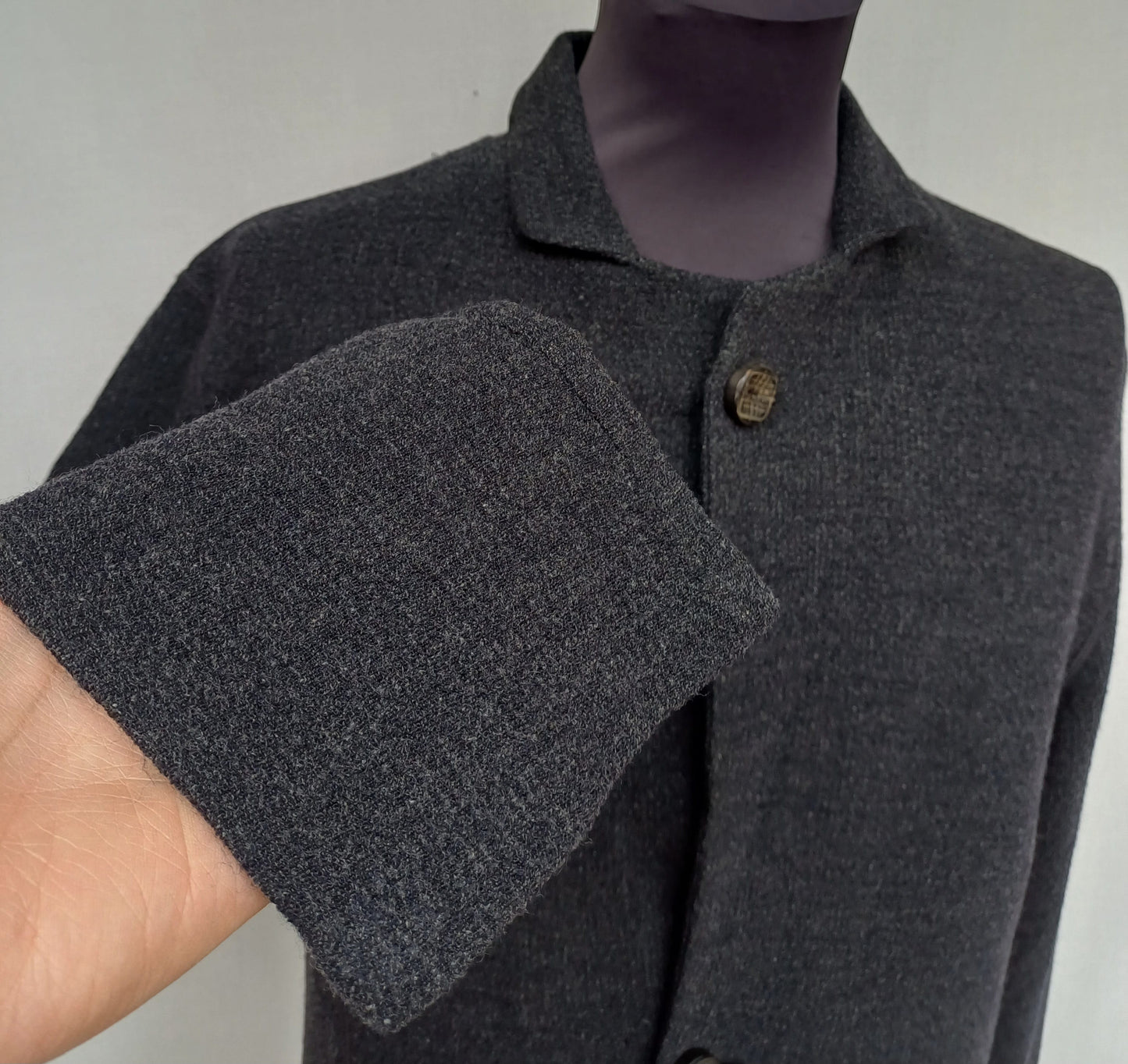 Vintage Emporio Armani Wool Button Cardigan Sweater Size EU 48