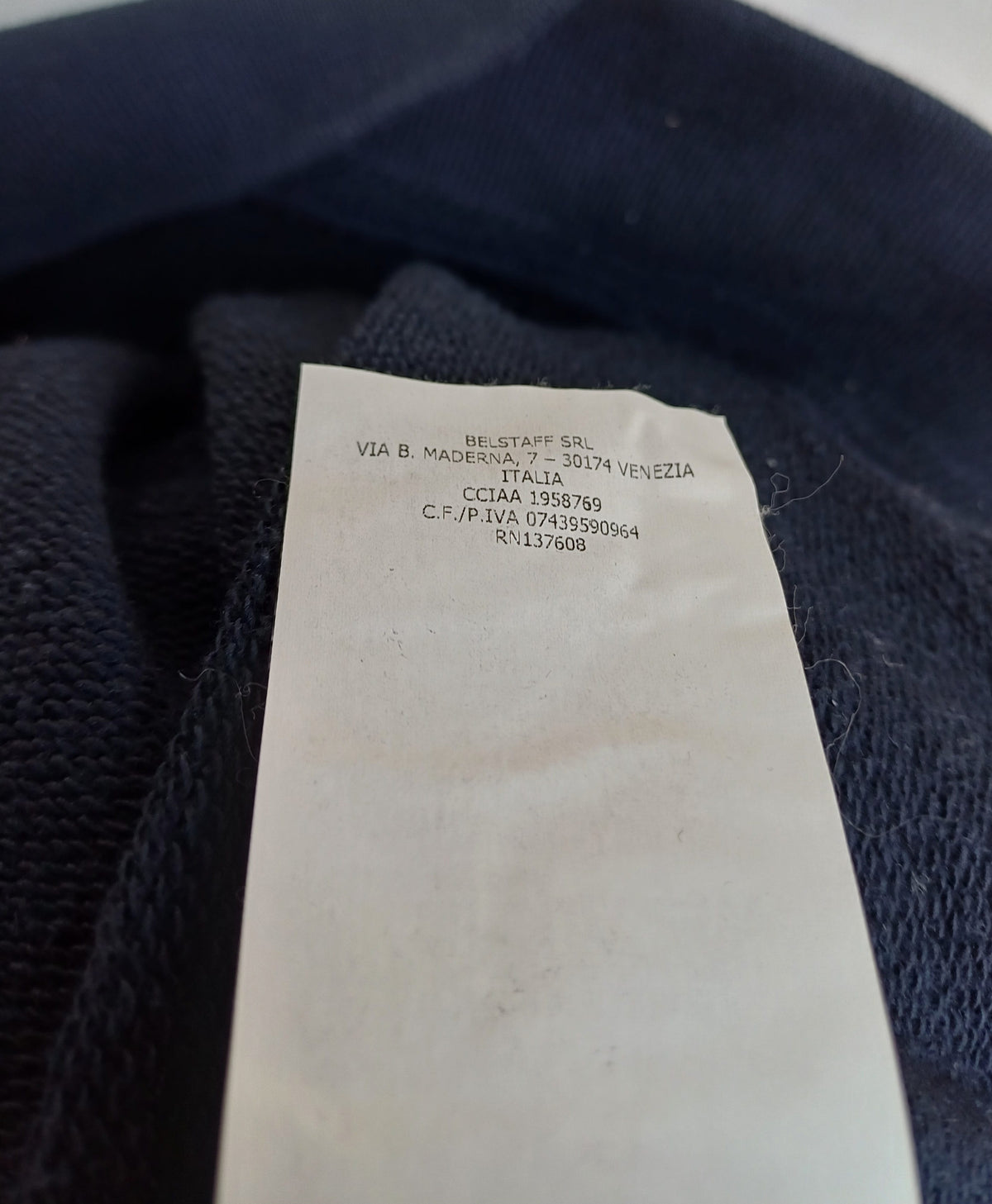 Belstaff Crew Neck Cotton Logo Sweatshirt Mens M