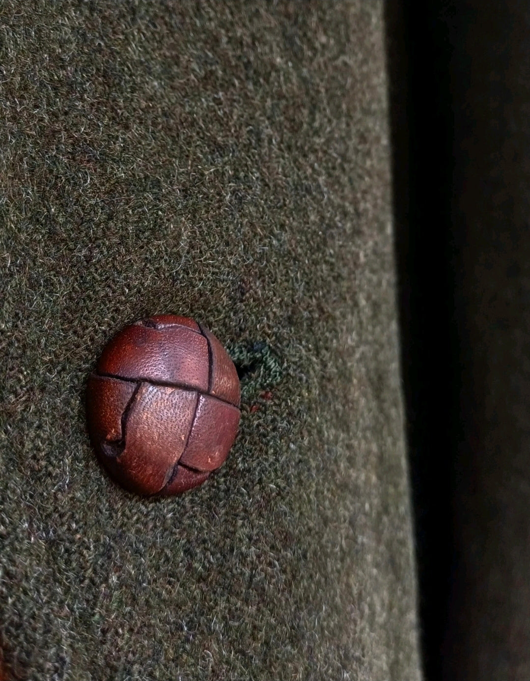 Salko Tiroler Loden Tartan Lining Mens Wool Button Coat Overcoat EU 50/US 40