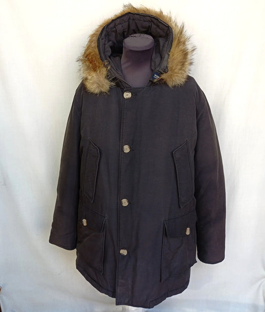 Woolrich Mens Arctic Real Coyote Fur Down Parka Coat XL/XXL