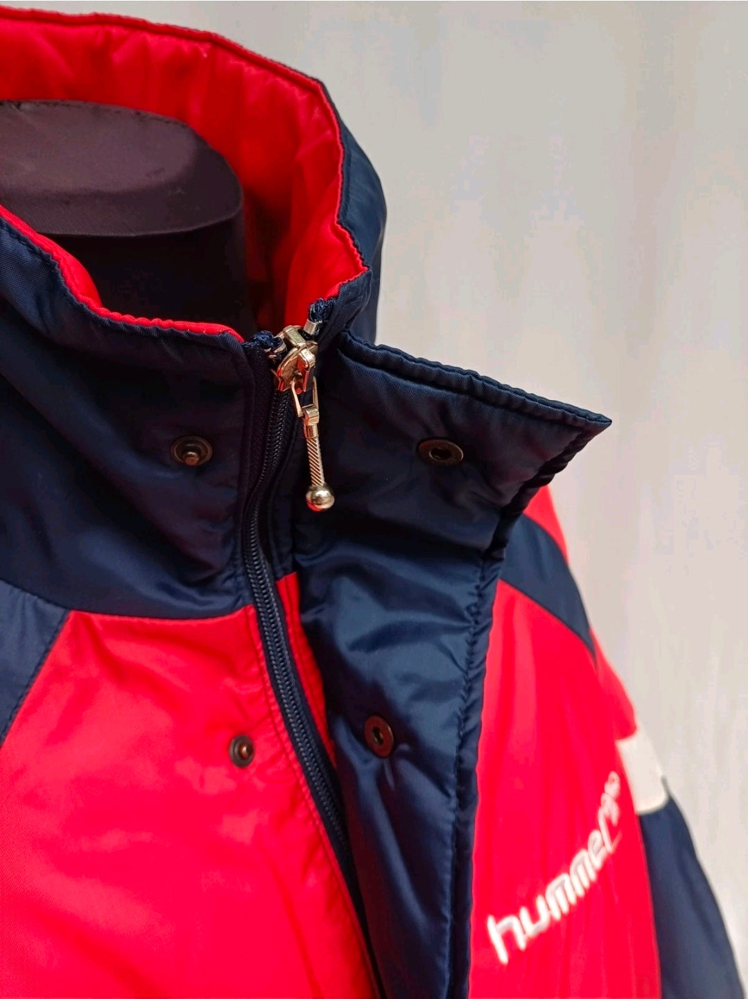 Vintage 80s Hummel Bench Coat Long Padded Jacket Size 42/Mens L