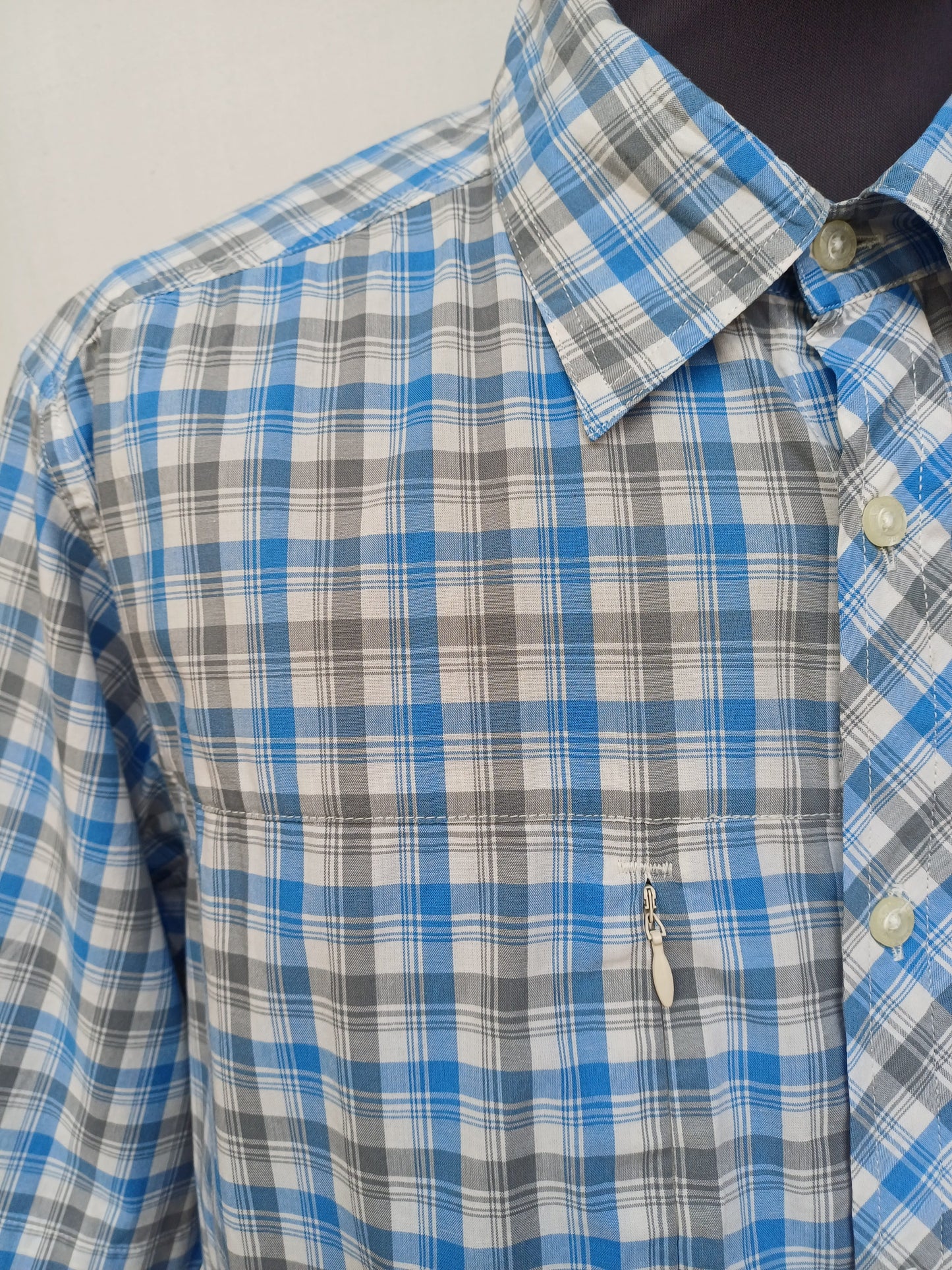 Schoffel Outdoor Check Button-Up Hiking Shirt Mens L