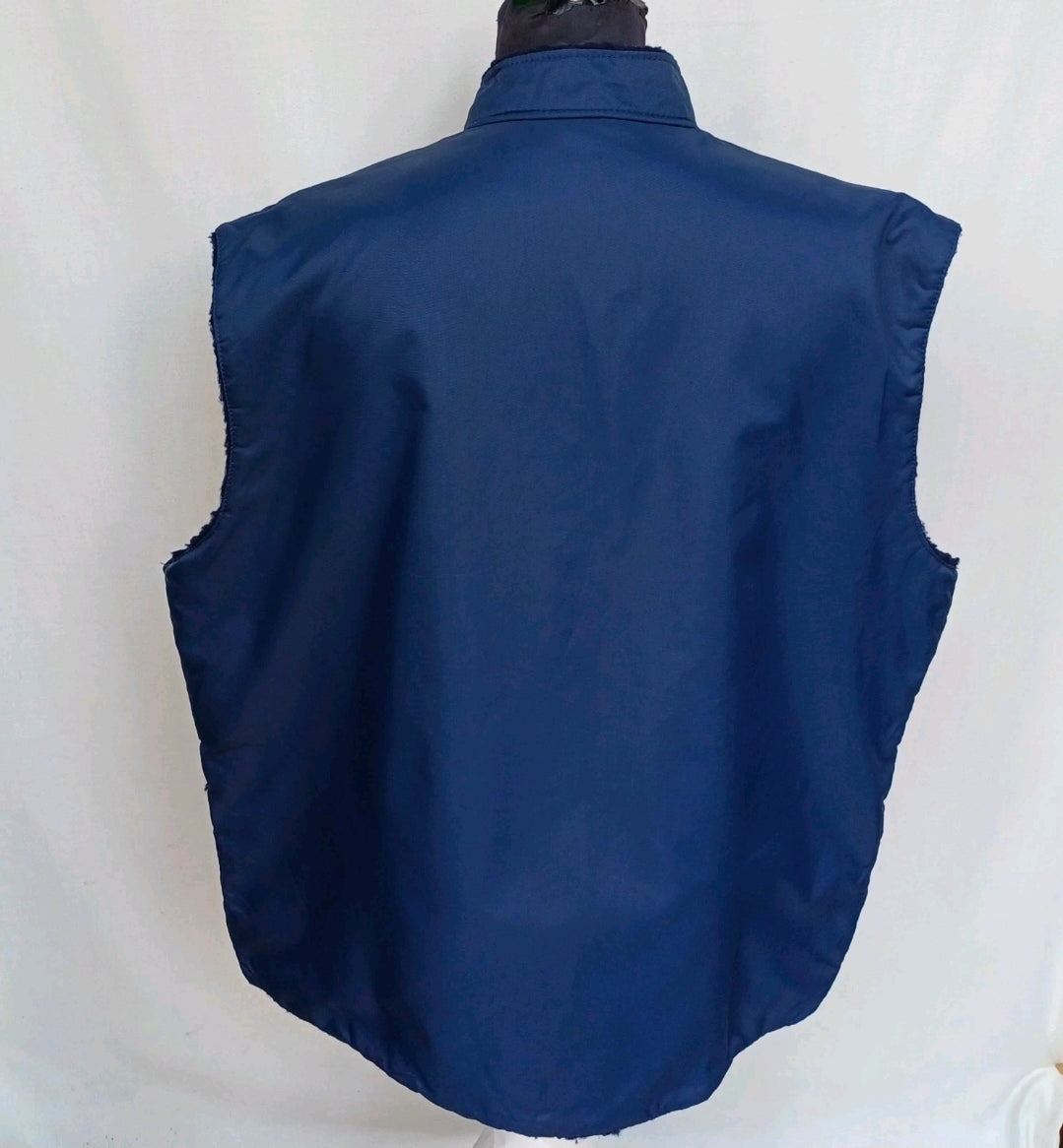New With Tags 80s Guy Cotten Fleece Lined Vest Marine Gilet Mens XL