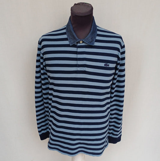 LaCoste  slim Fit Cotton Polo Button Shirt Size 3/Mens S