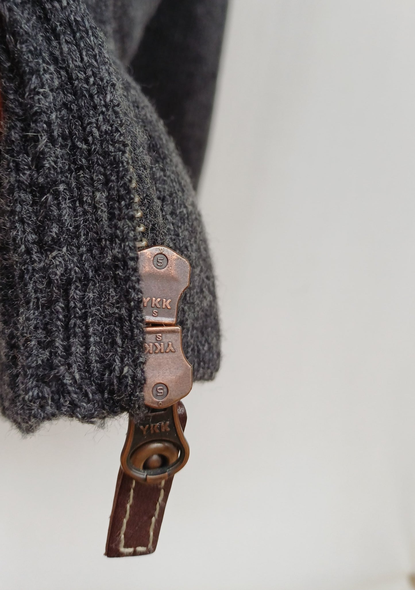 Timberland Slim Fit 100% Lambswool Button/Zip Cardigan Mens M