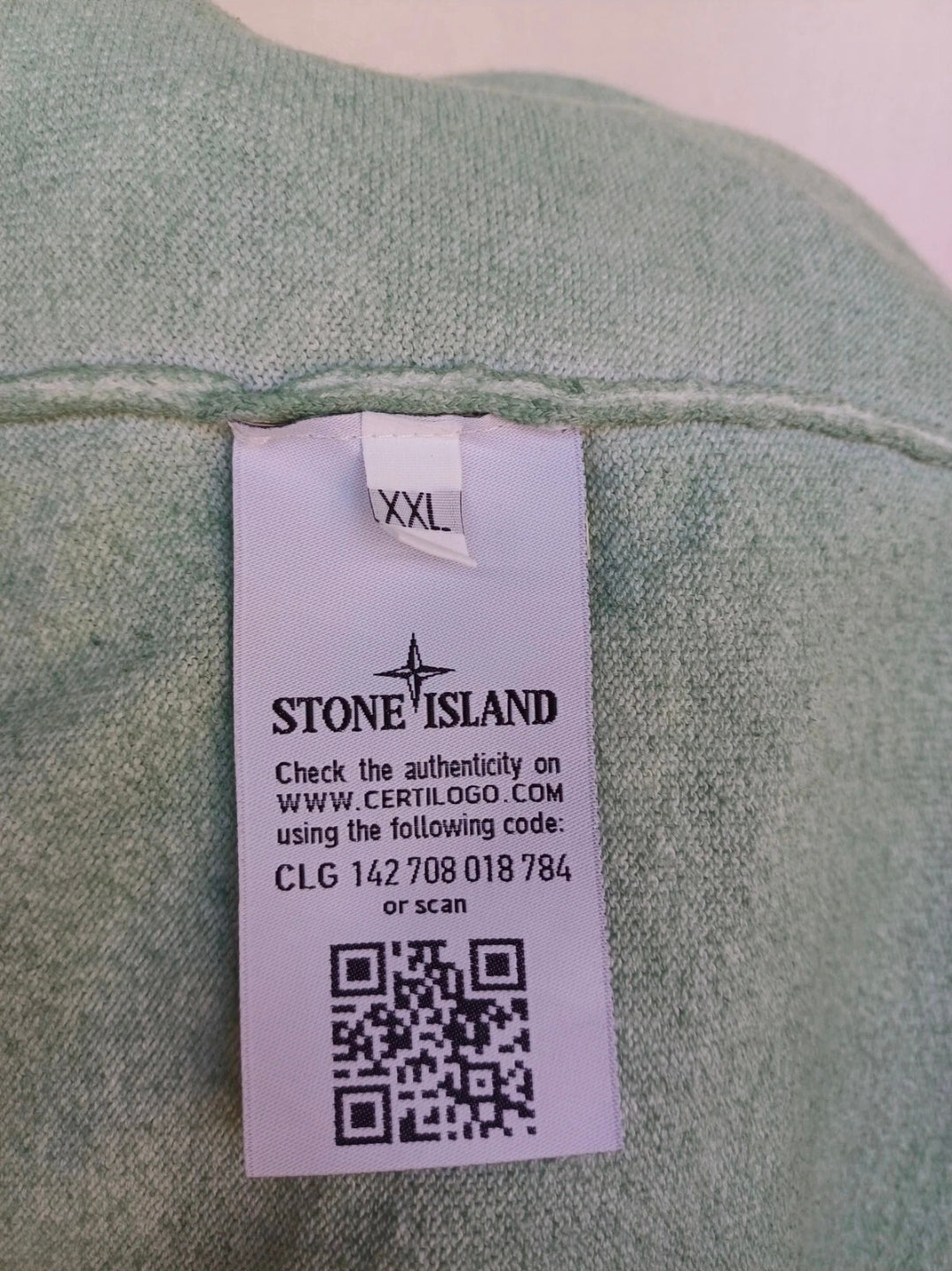 Stone Island Crew Neck Cotton Pullover Sweatshirt Jumper White Mens 2XL