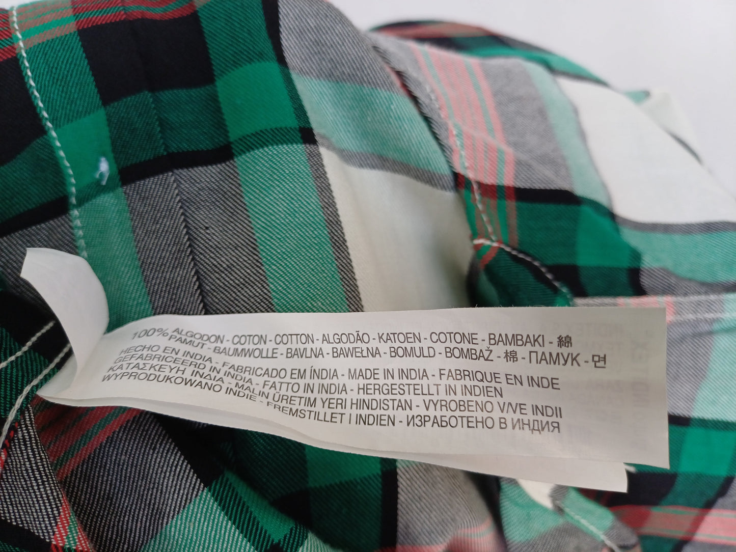 New With Tags Zara Man Checkered Plaid Cotton Button Up Flannel Shirt Mens XL