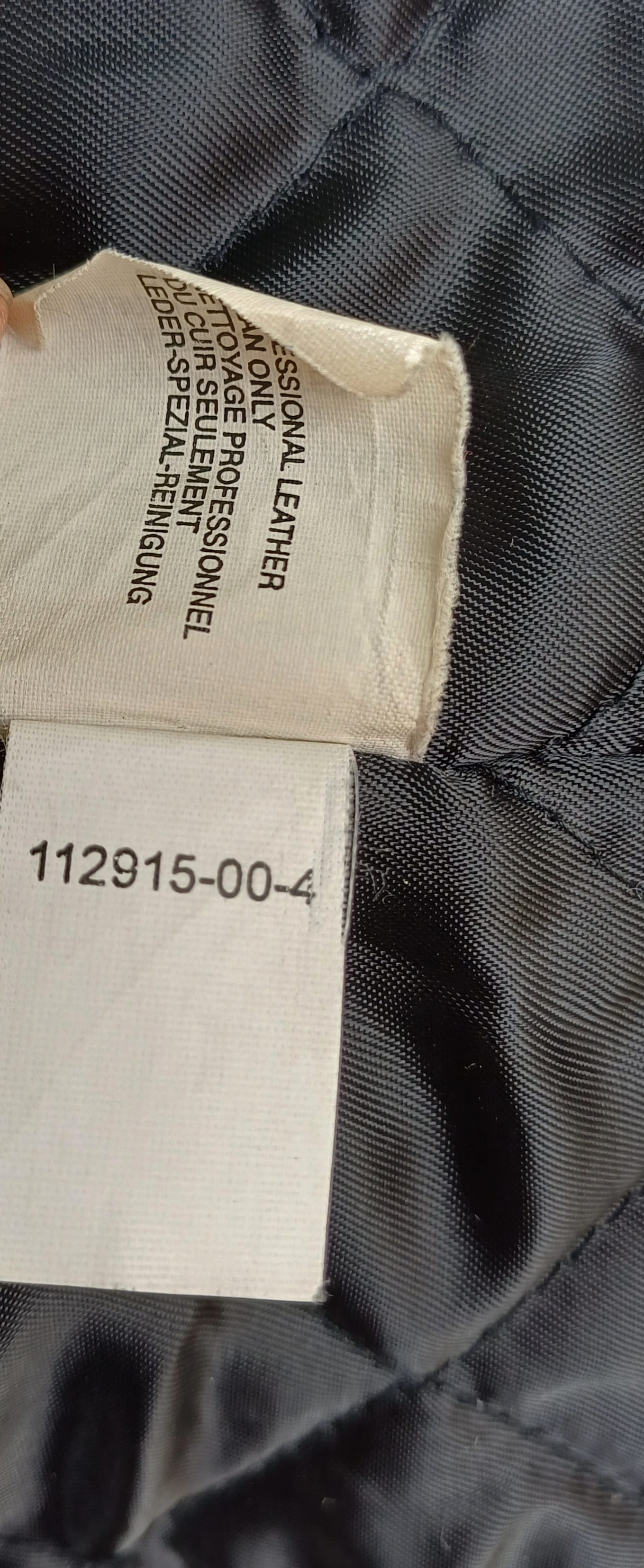 Vintage GAP Padded Quilted Lining Leather Jacket Mens L