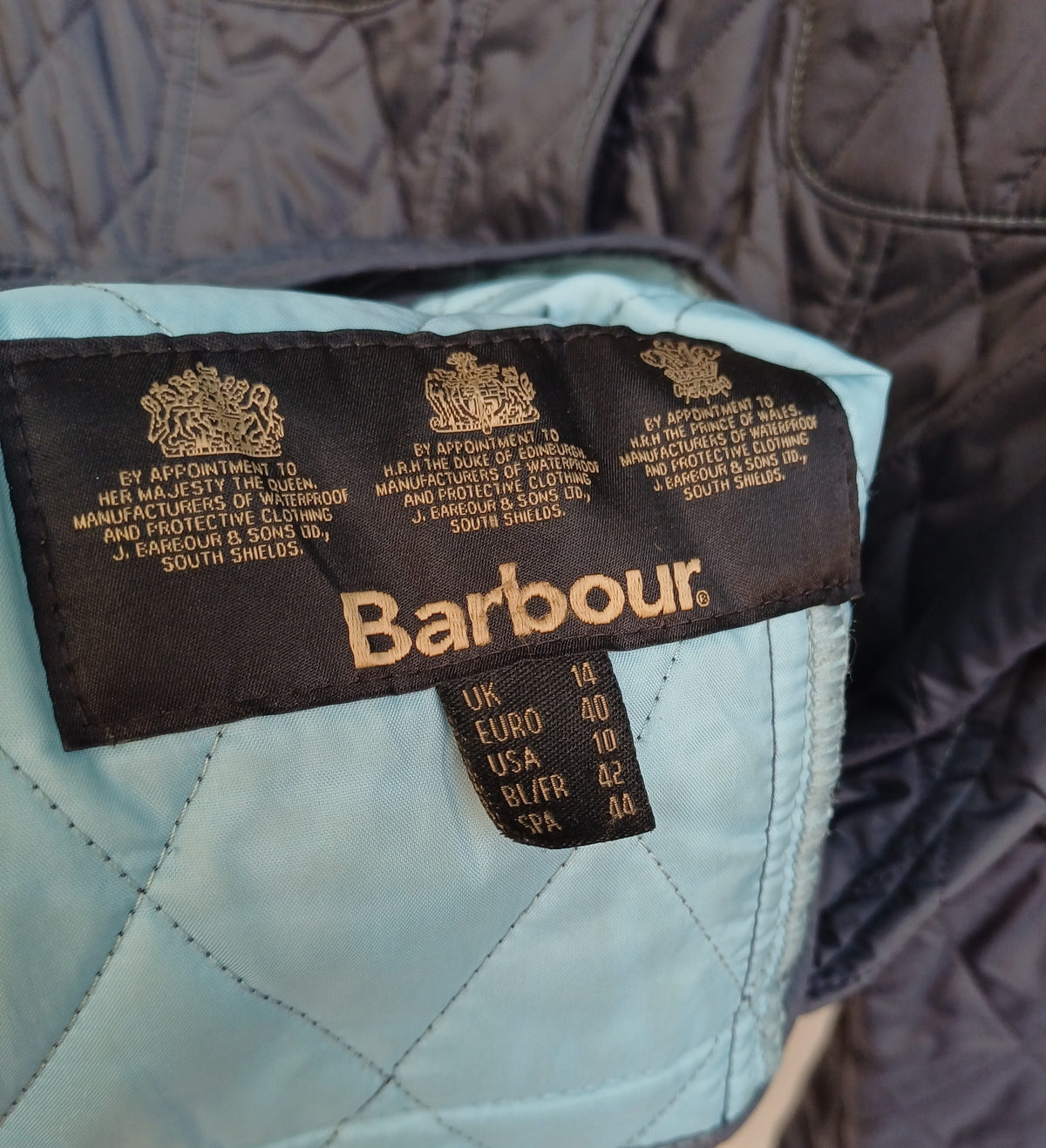Barbour International Quilted Jacket Size EU 40-42/Large