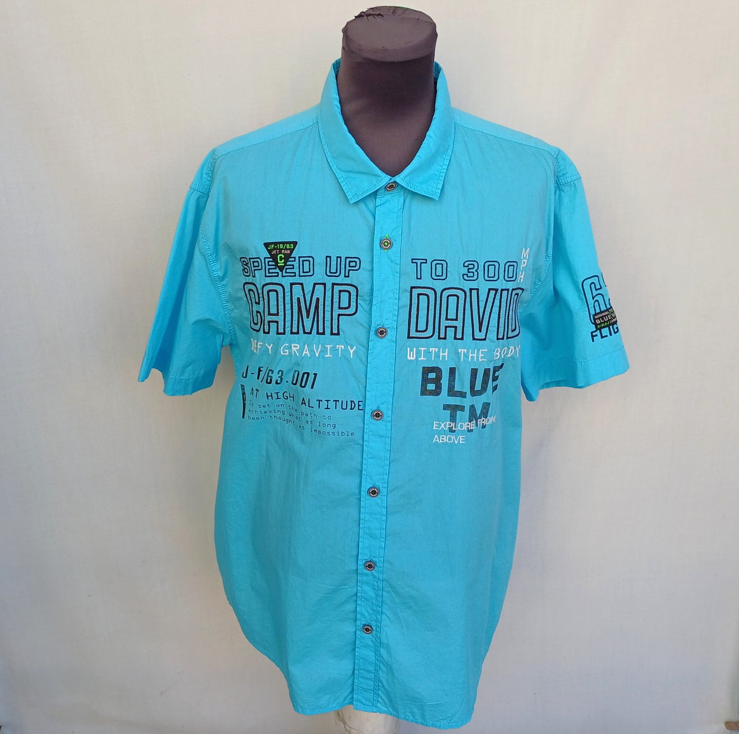 New Without Tags Camp David Cotton Button-Up Shirt Mens XL
