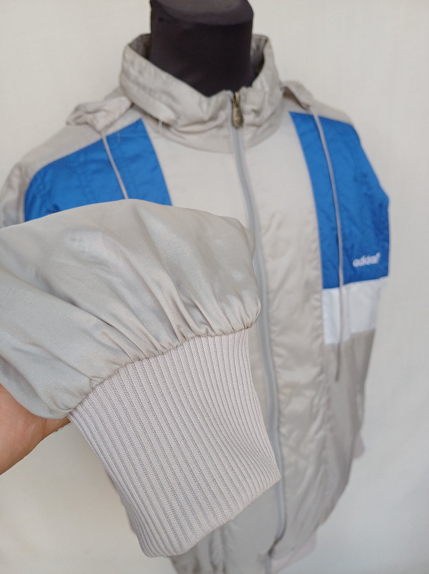 Vintage 90s Adidas Nylon Track Top Jacket Mens M