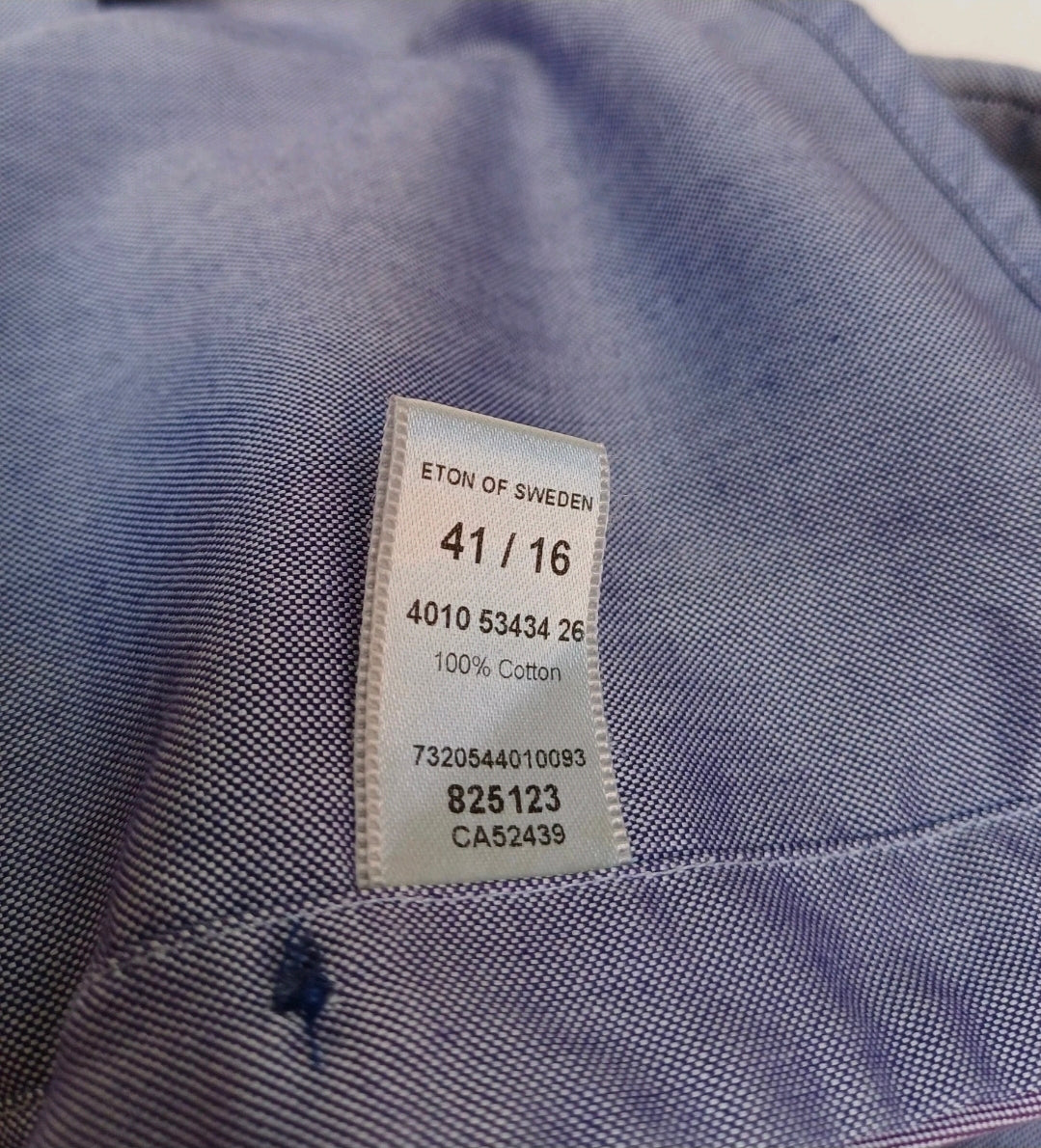 Eton Contemporary Fit 100% Cotton L/S Button Down Shirt Size 41/16