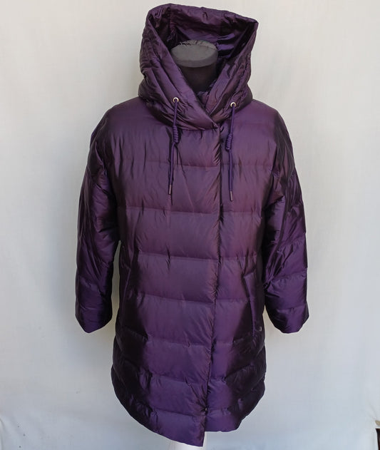 Zara Water Repellent Hooded Down Puffer Coat Jacket Size S