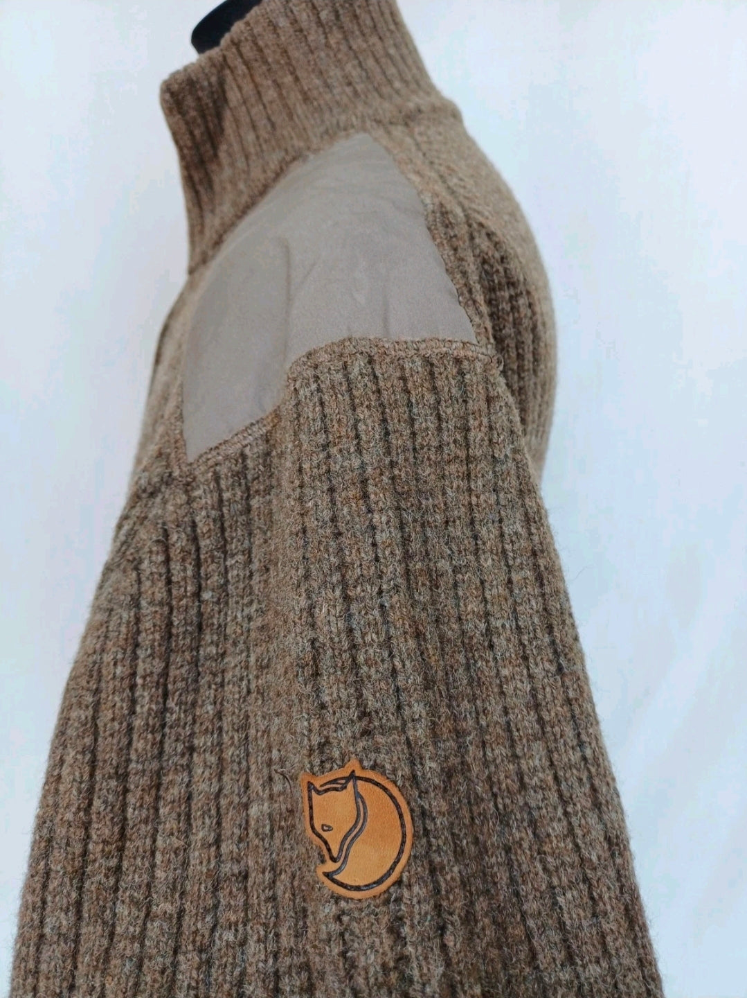 Fjallraven Varmland T-Neck Zip/Snap Wool Knit Sweater Jumper Pullover Mens 2XL