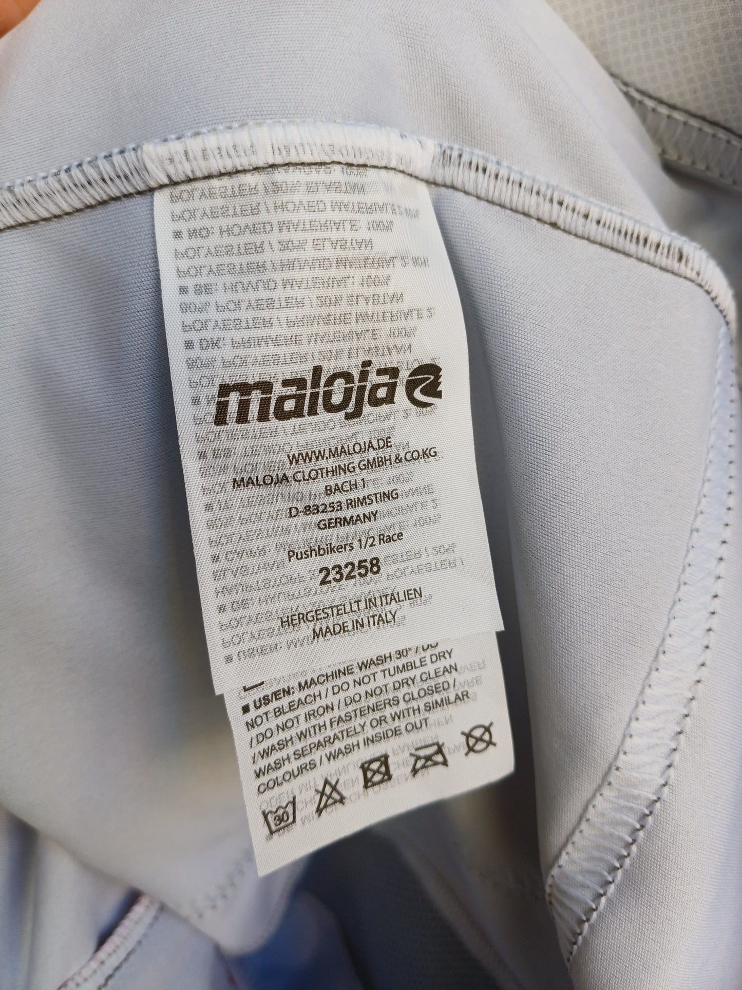 Maloja Pushbikers Full Zip Cycling Jersey Mens L