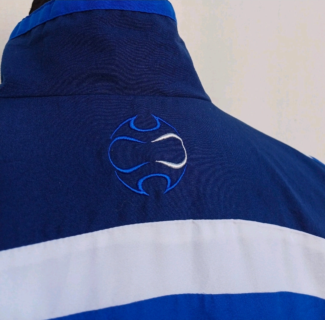 Schalke 2007/2008 Adidas Mesh Lining Zip Track Top Jacket Mens L