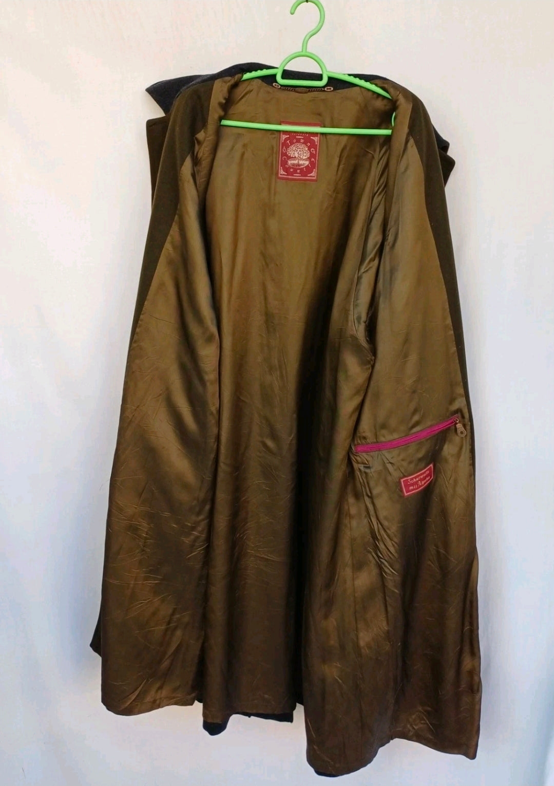 Schneiders Salzburg Mens Wool/Alpaca Button Coat Long Overcoat EU 52/US-UK 44