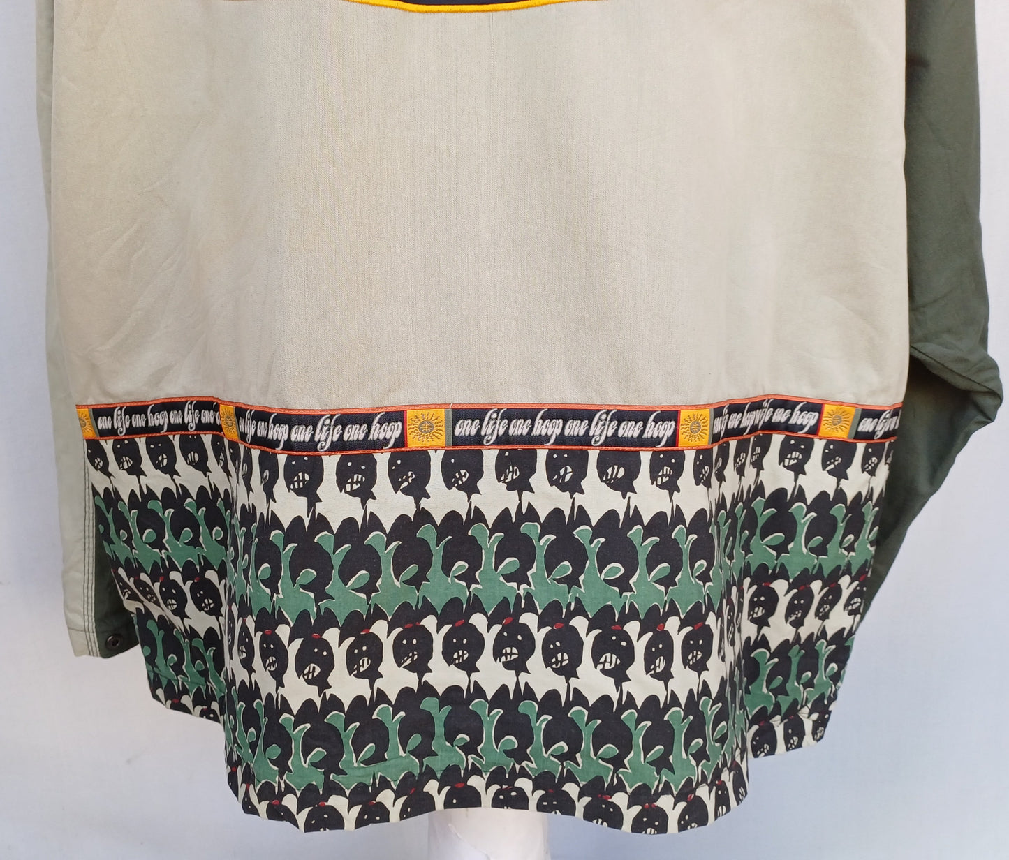 Vintage 90s Nike Dunk Yard Daze Zip Cotton Jacket Mens XL