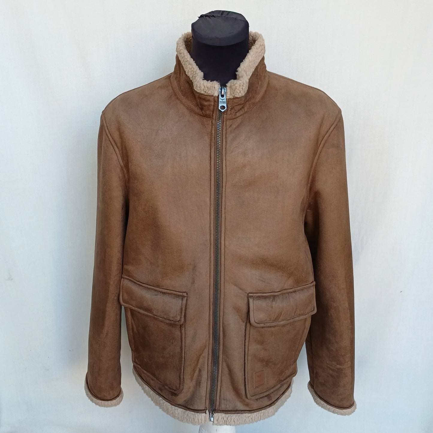 Threadbare Faux Shearling Fur Jacket Mens XL