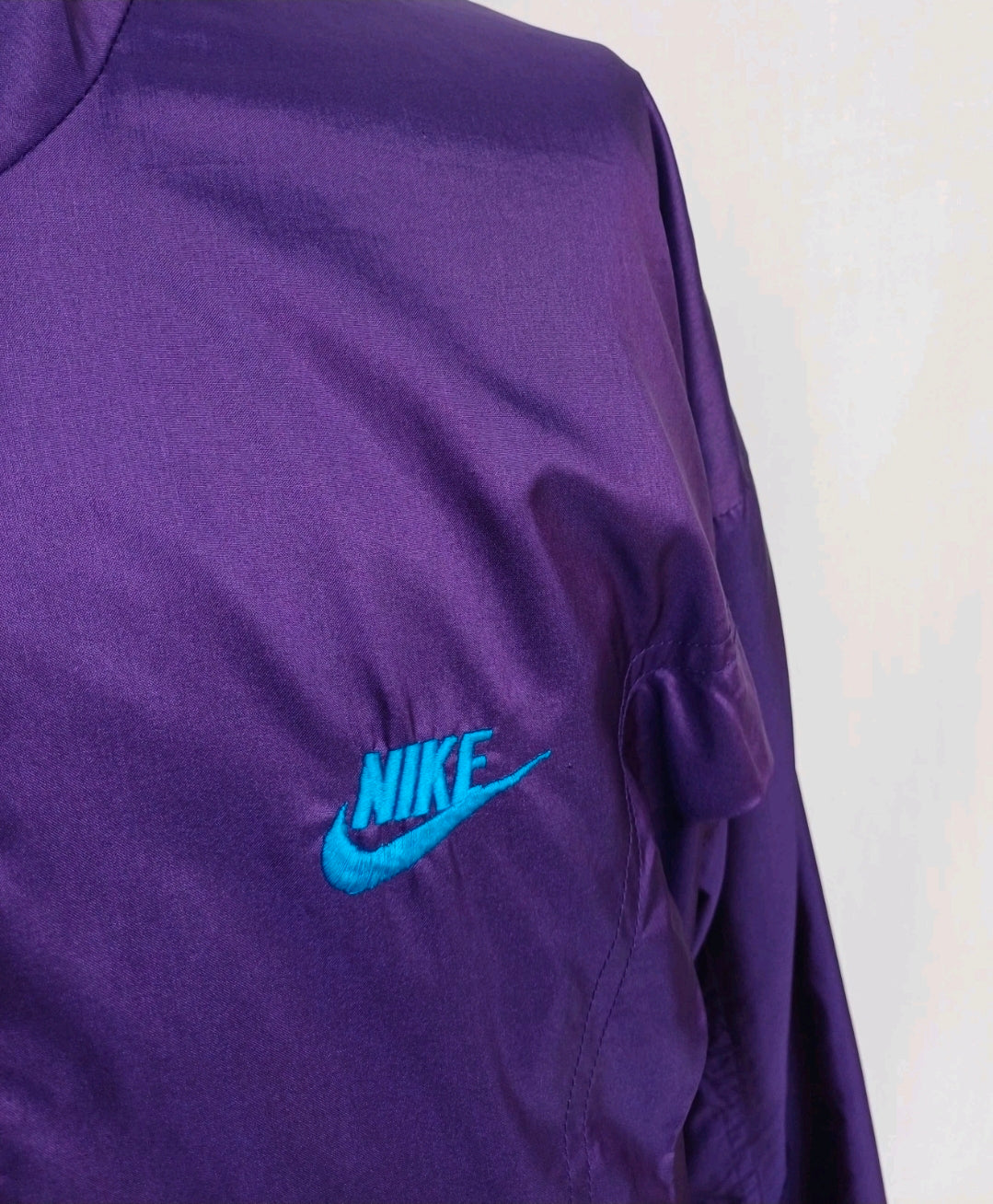 Vintage Nike Premier Big Logo Windbreaker Track Top Jacket Mens L