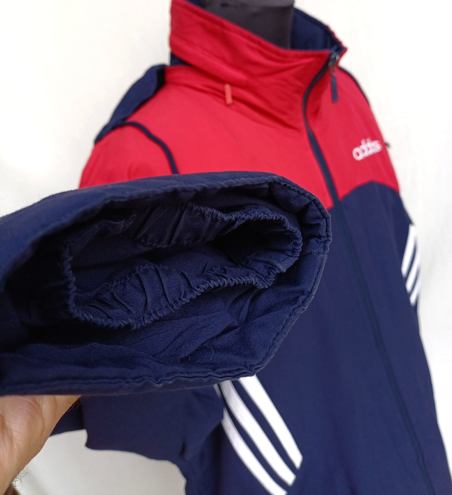 Vintage 90s Adidas Bench Coat Long Padded Jacket Mens M