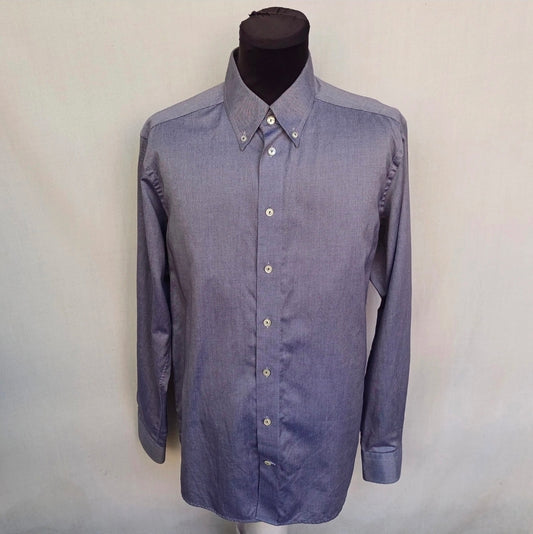 Eton Contemporary Fit 100% Cotton L/S Button Down Shirt Size 41/16