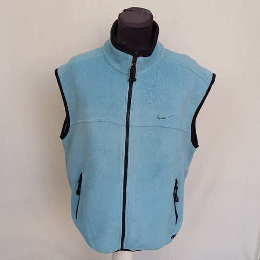 Vintage Nike ACG Polartec Fleece Vest Full Zip Gilet Mens L