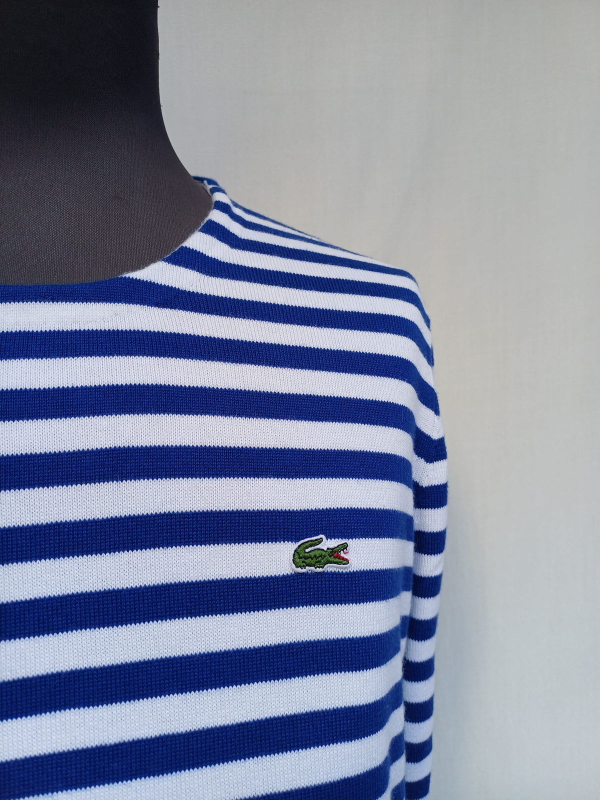 LaCoste Cotton Crew Neck Striped T-Shirt Size 4/Mens M