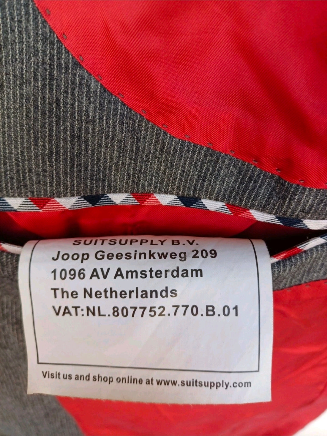 Suitsupply Vitale Barberis Canonico Mens Wool Button Blazer Jacket EU 48/UK 38