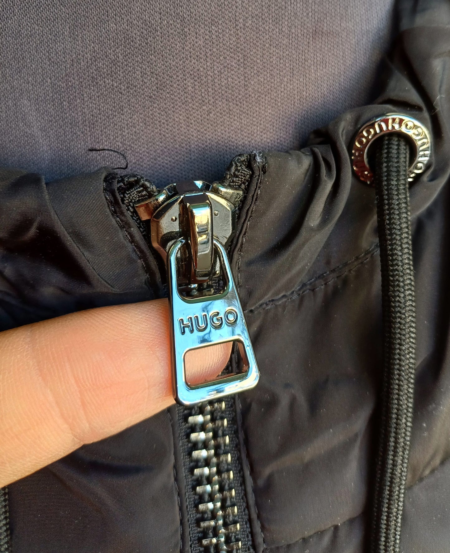 New Without Tags Hugo Cotton Zip Pullover Sweater Mens L