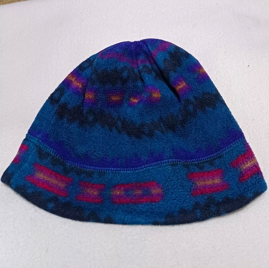 Vintage Patagonia Aztec Fleece Winter Beanie Hat Size Adult M