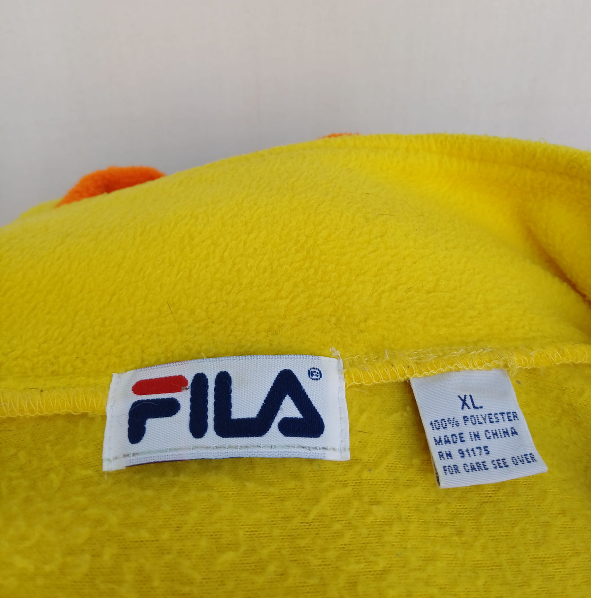 Vintage 90s Fila Linea Italia colorblock 1/4 zip fleece pullover Mens XL