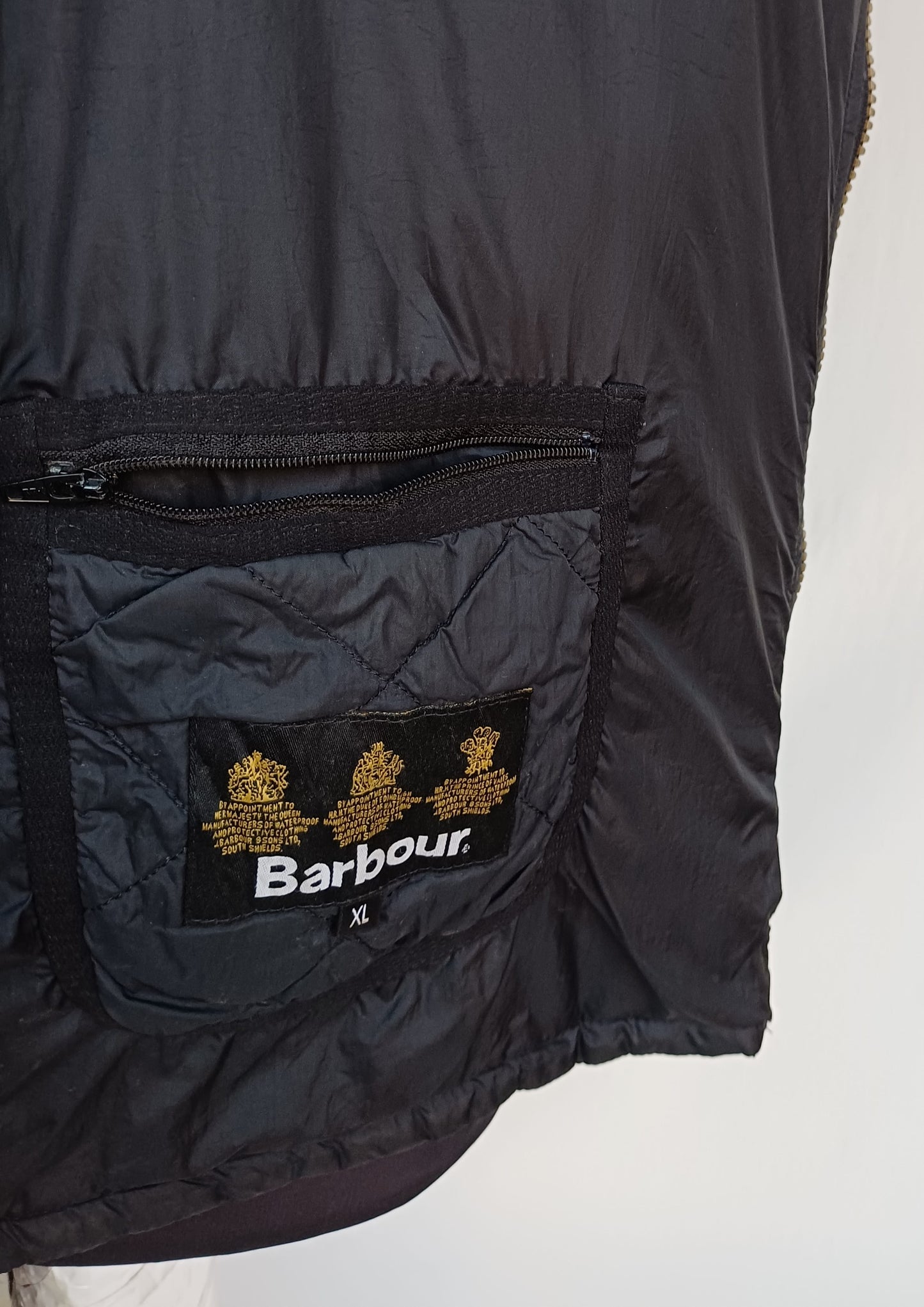 Barbour Hampton Lightweight Quilt Snap Padded Jacket Mens XL